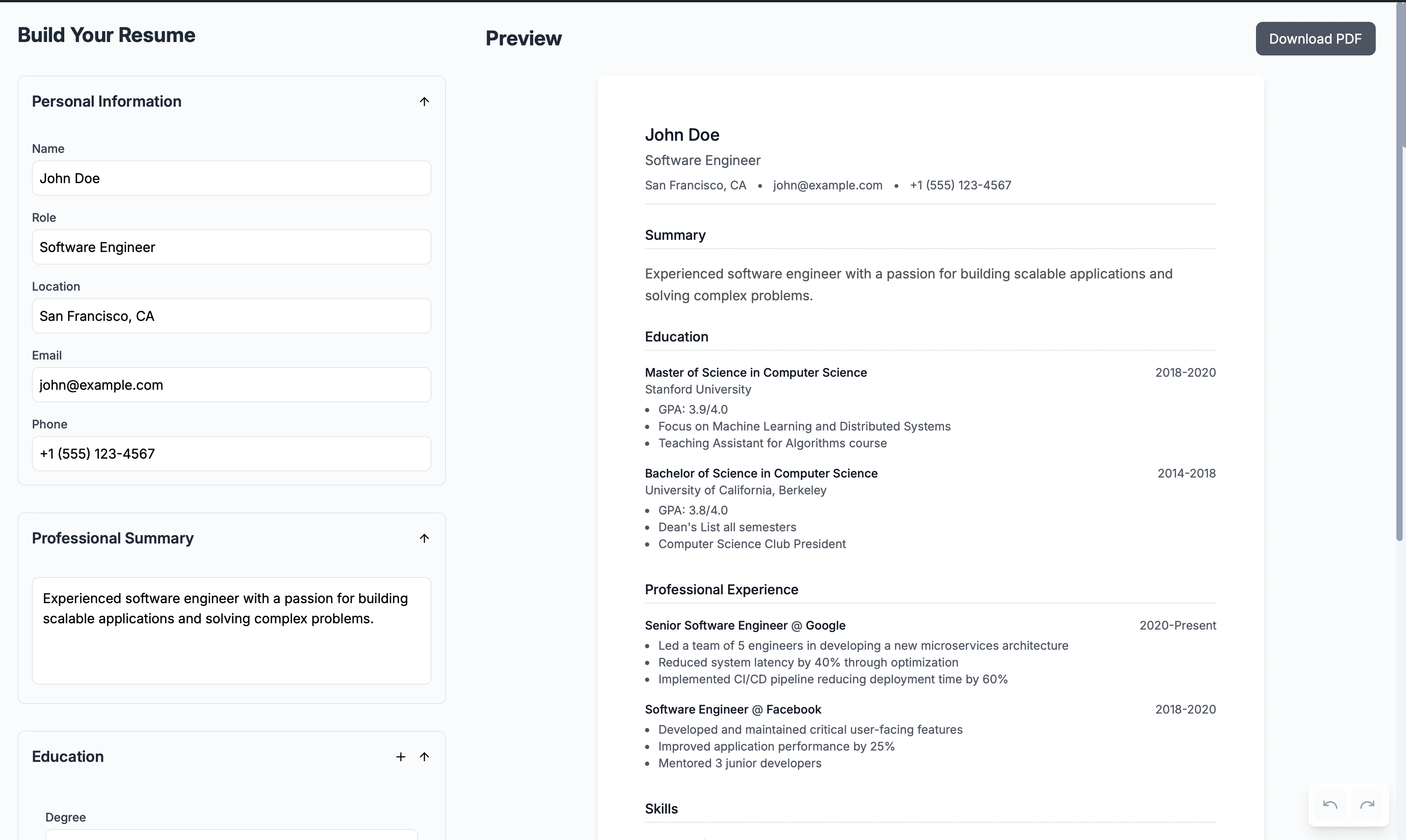 Resume Maker