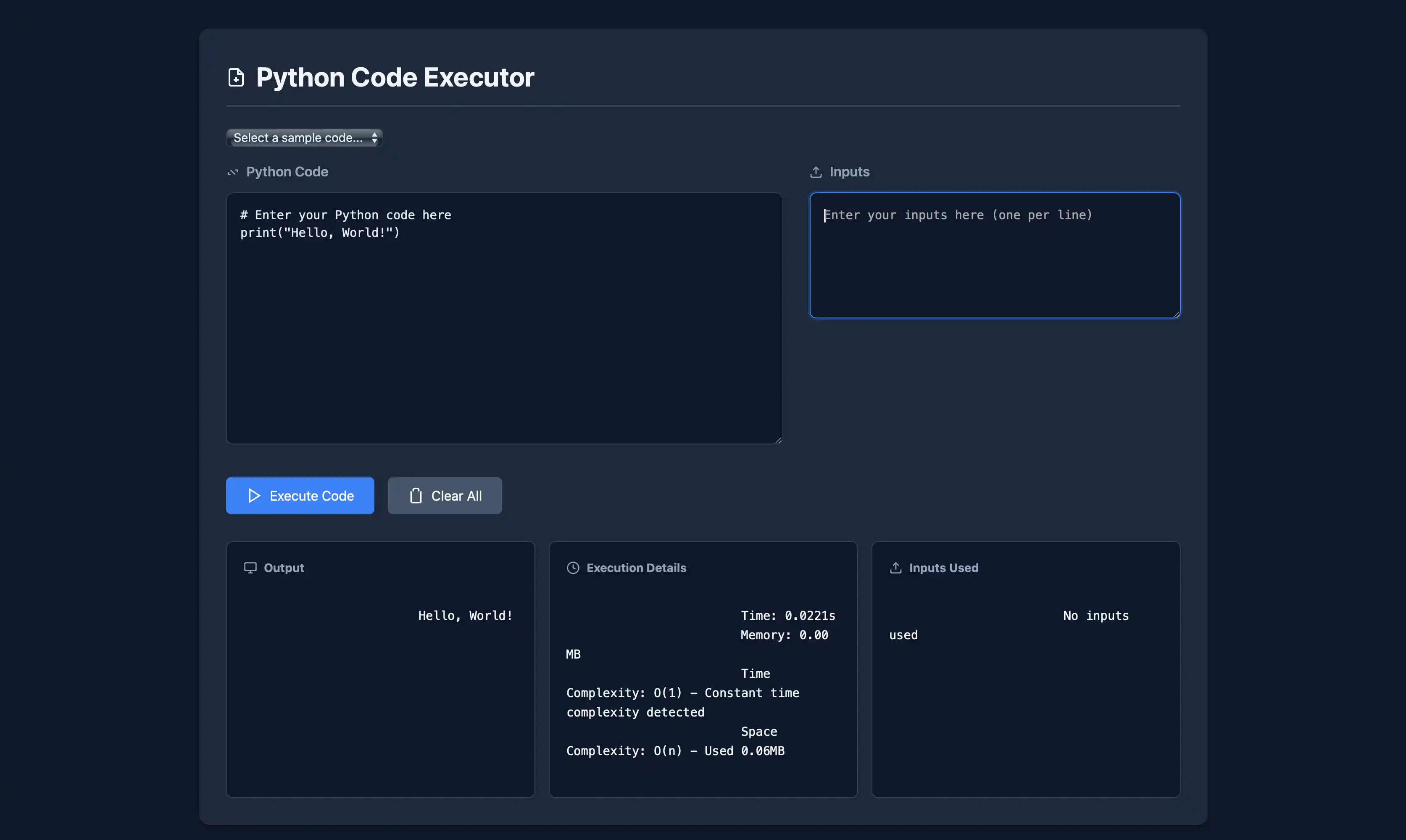 Python Code Runner