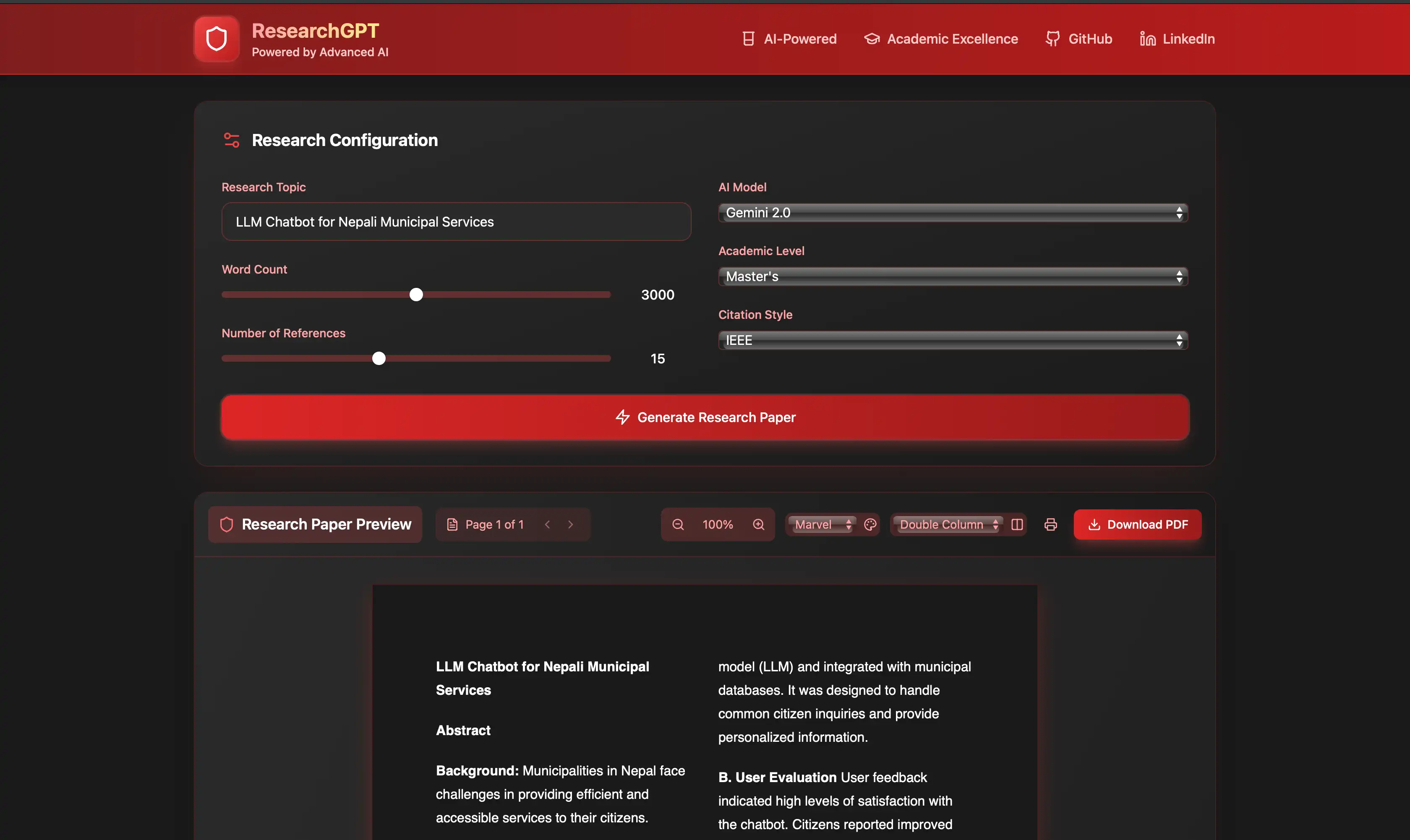 ResearchGPT